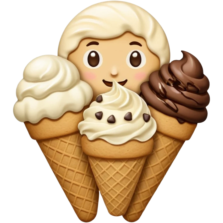 Cookies and ice cream emoji