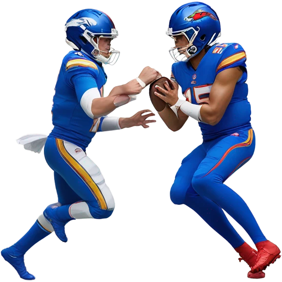 Josh Allen fighting Patrick Mahomes  emoji