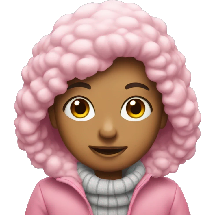 Winter pink emoji