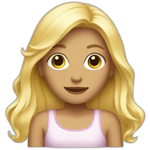blonde girl emoji