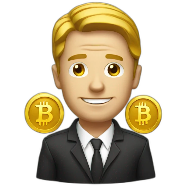 Bitcoin man emoji