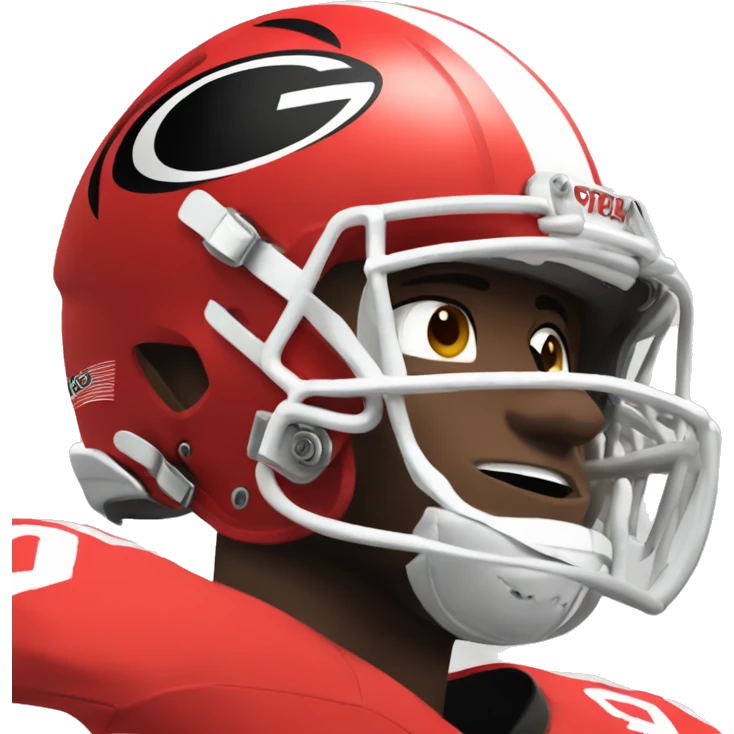 University of Georgia football player emoji