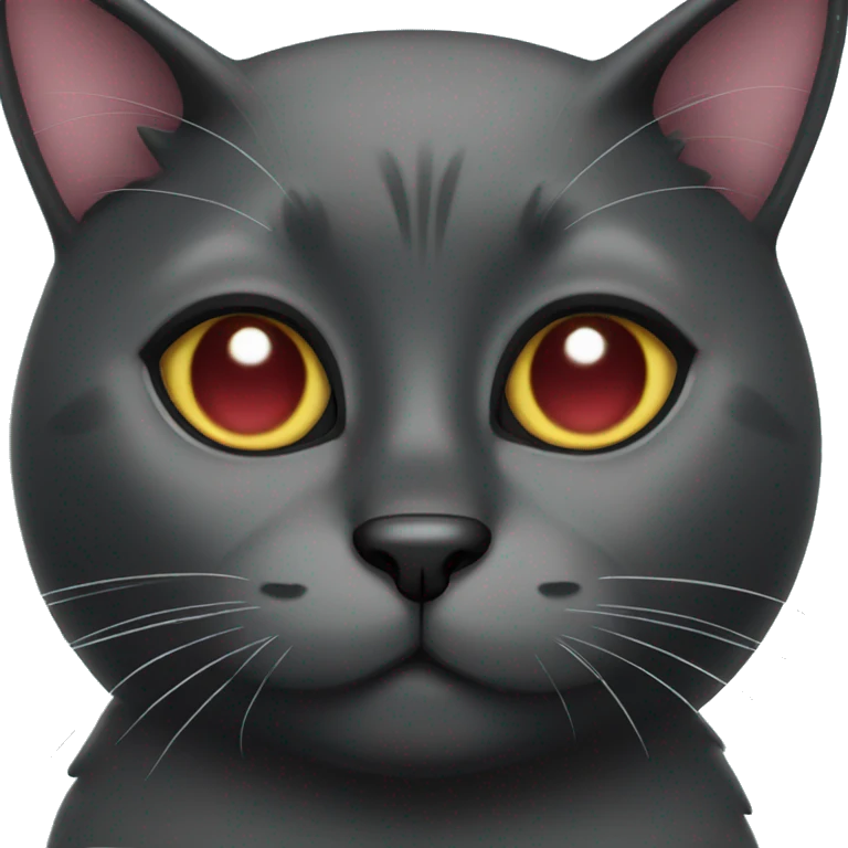 Black Cat with heart eyes emoji