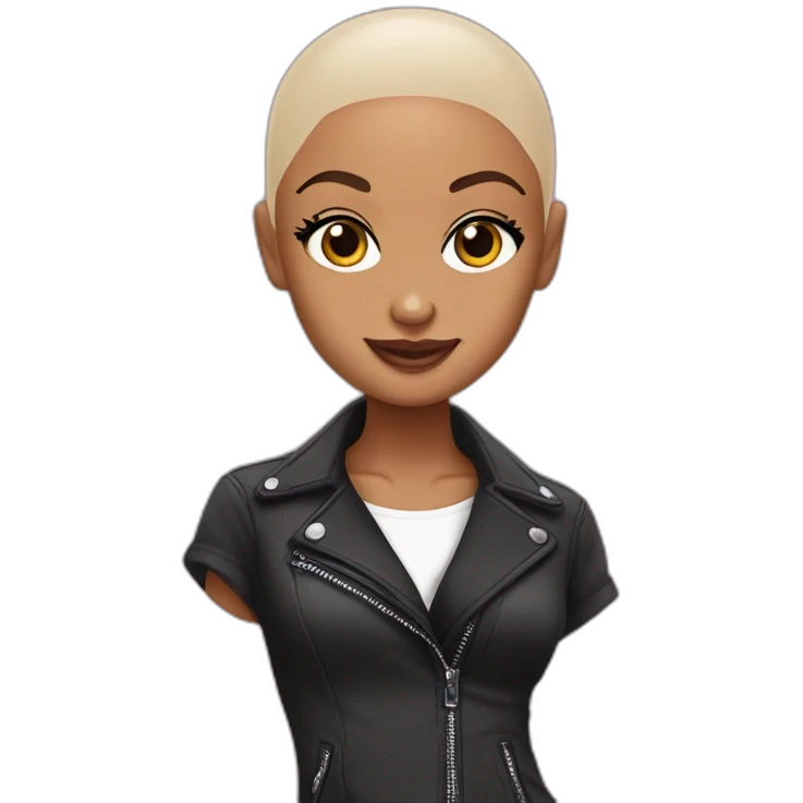 Ariane Grande bald emoji