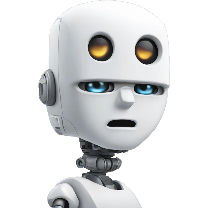 white robot emoji