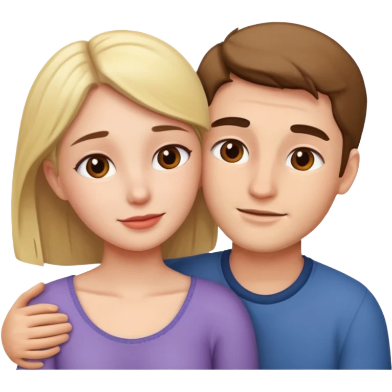 Faça um casal se abraçando  emoji