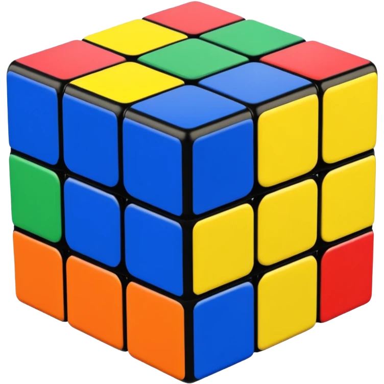 a 3×3 rubik's cube emoji