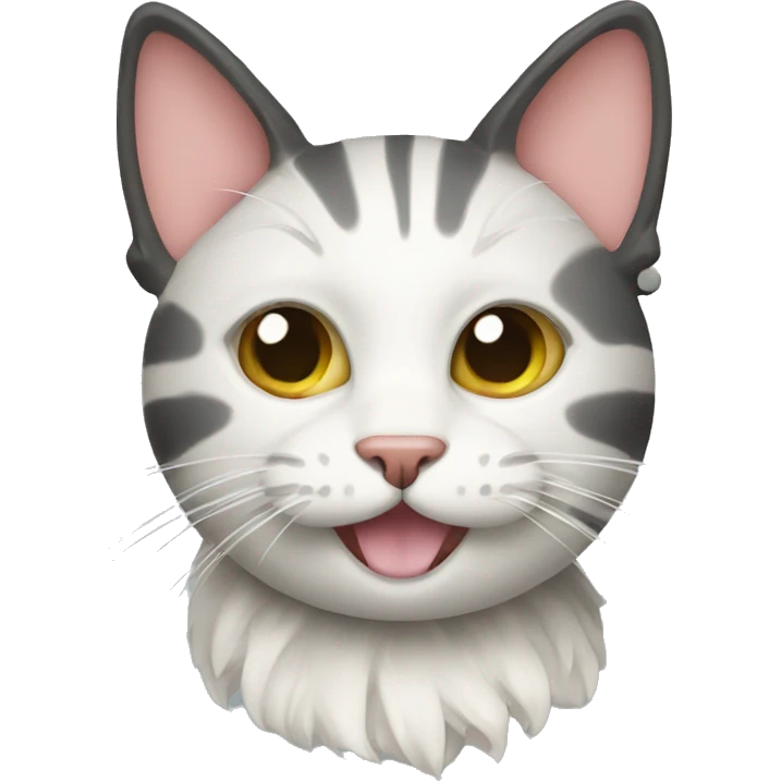 cat with crinkle ball emoji