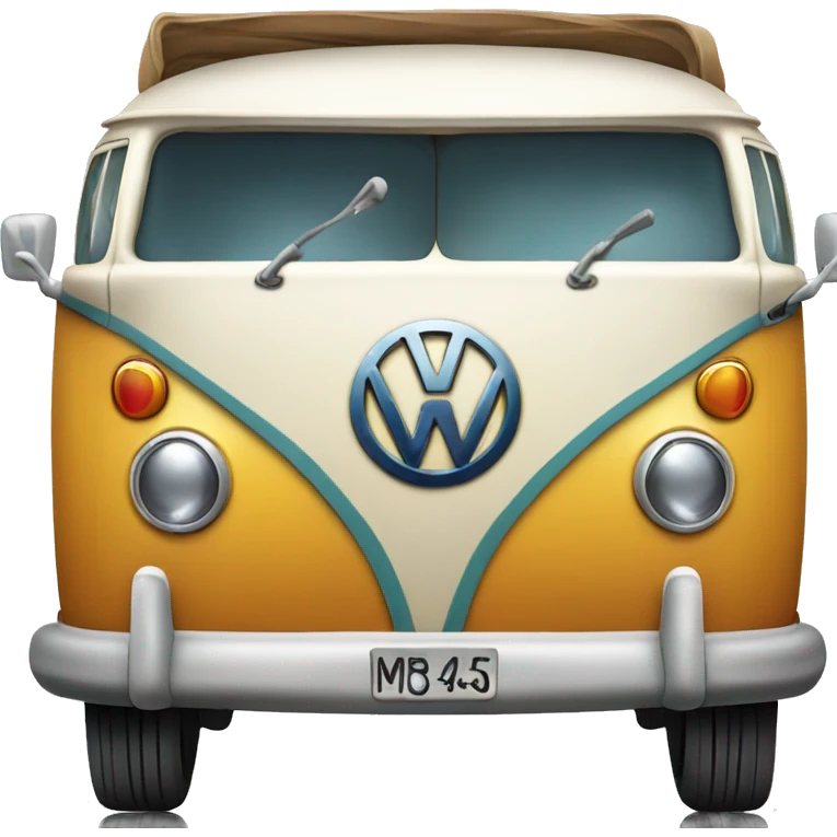 Hippy kombi volkswagen van emoji
