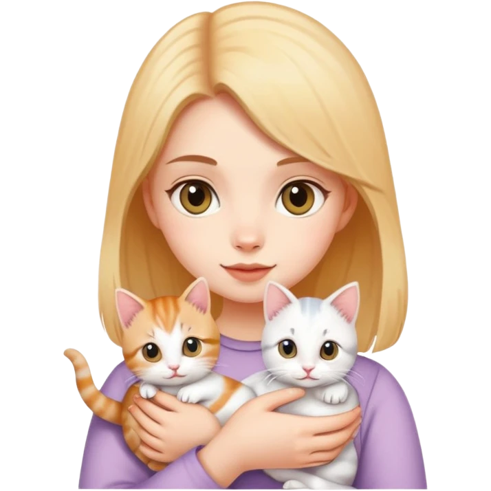 Girl holding a Munchkin Cats emoji