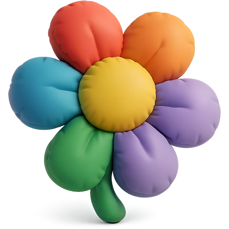 colorful flower emoji