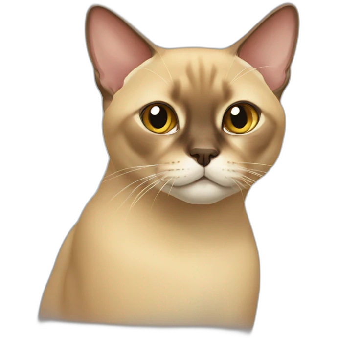 Burmese cat emoji