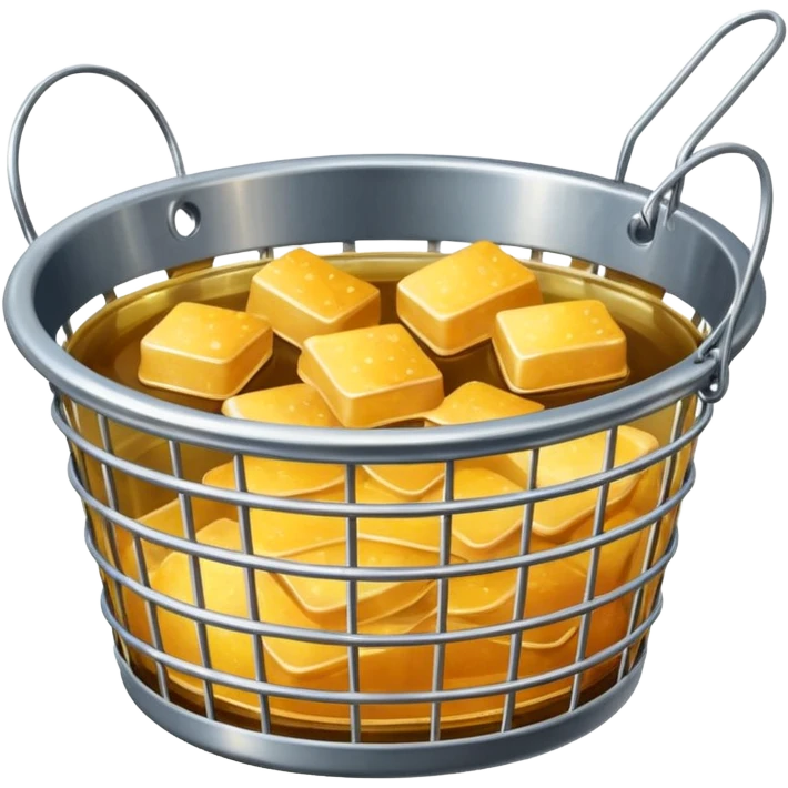 Deep frying oil and basket emoji