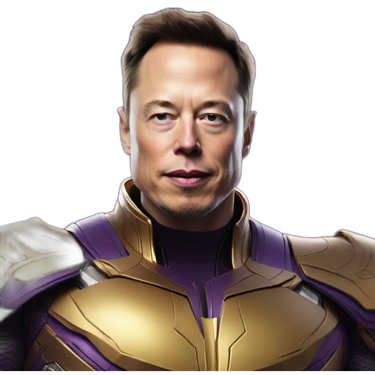 Elon musk as thanos emoji