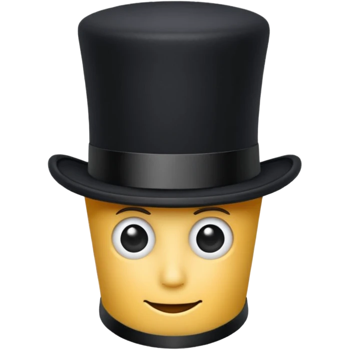 top hat emoji