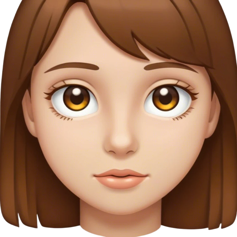 Teen with hazel eyes and brown hair emoji