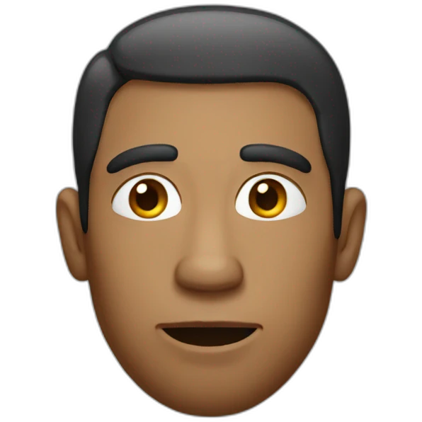 man with hanging lips emoji