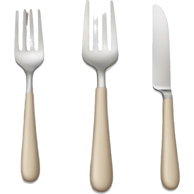 Beige silverware emoji