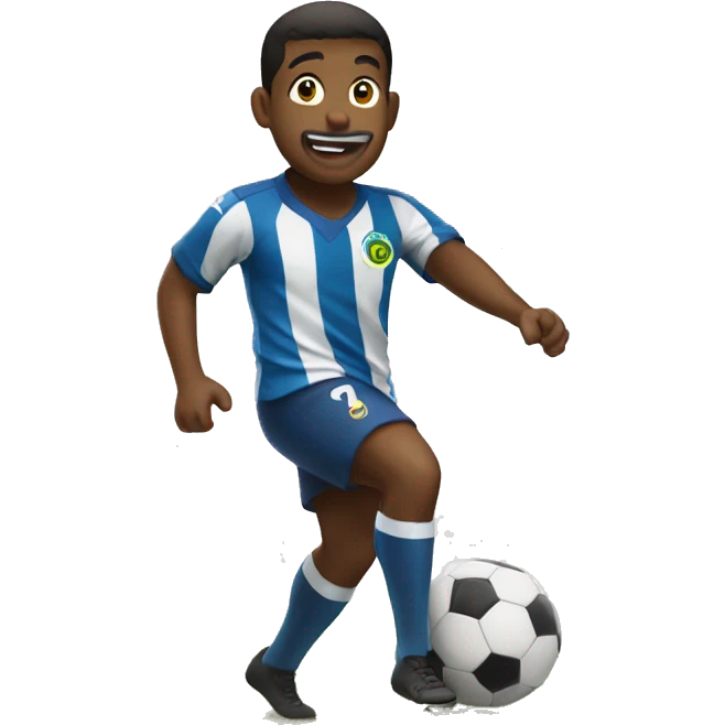 criança jogando bola emoji
