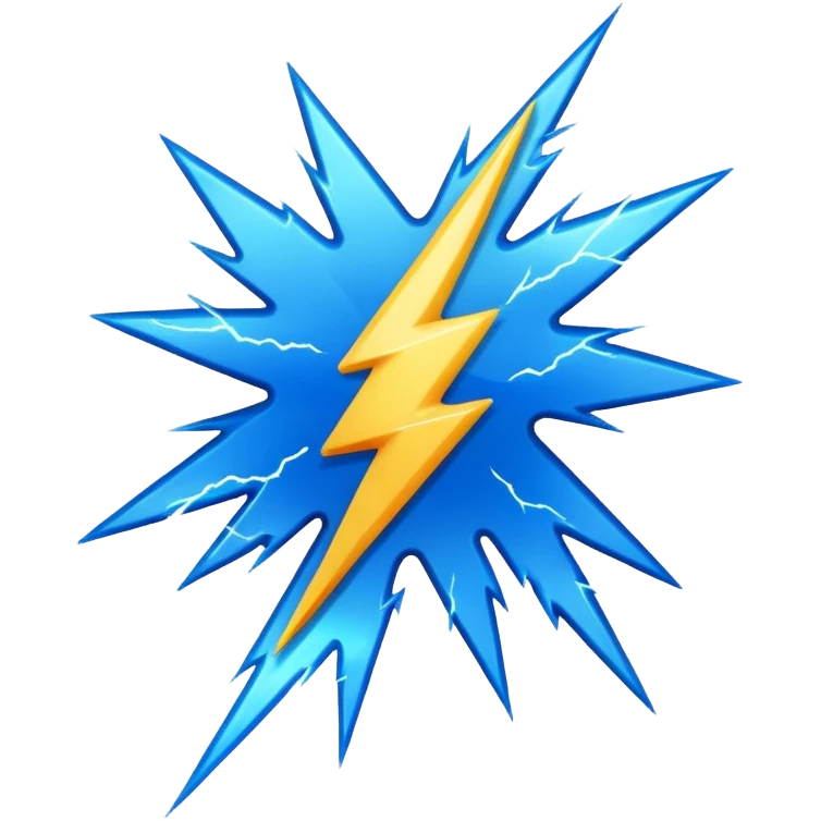 lightning flash emoji