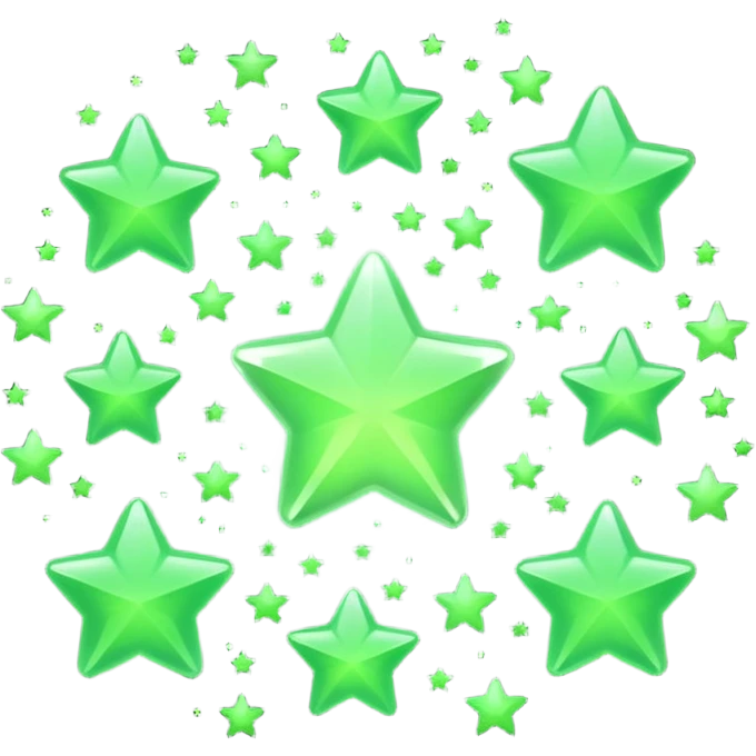 estrelas verdes emoji