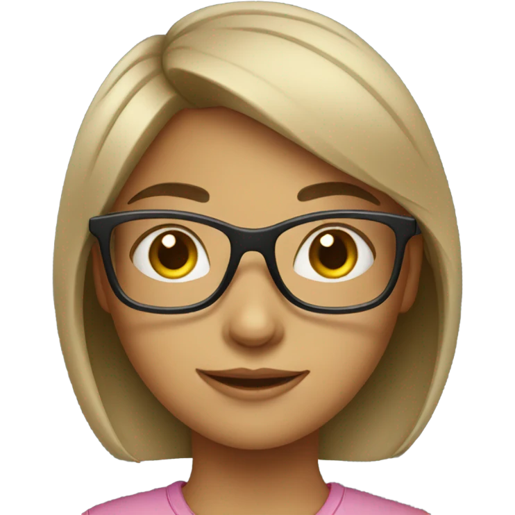 Girl with glasses emoji