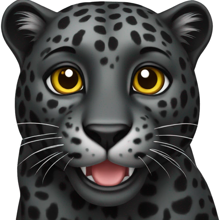 Black leopard emoji