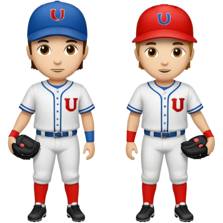 quiero dos equipos enemigos de baseball  emoji