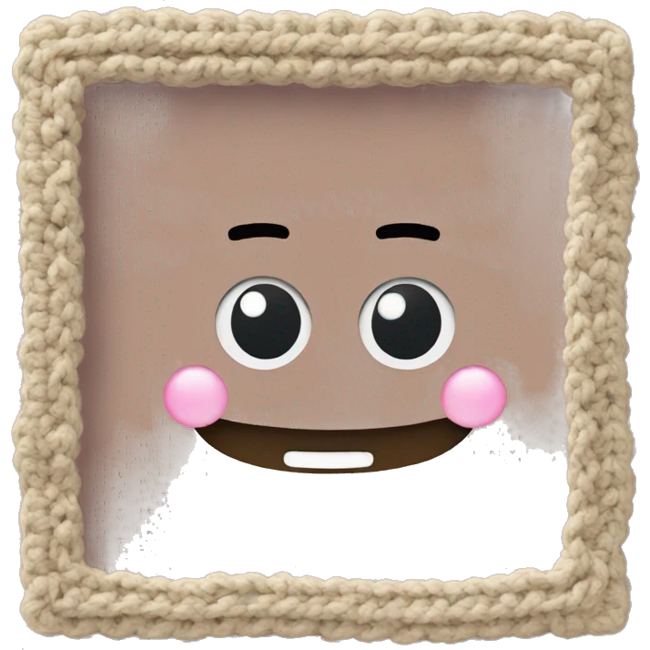 crocheted frame emoji