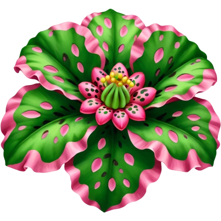 Rafflesia arnoldi green and pink emoji