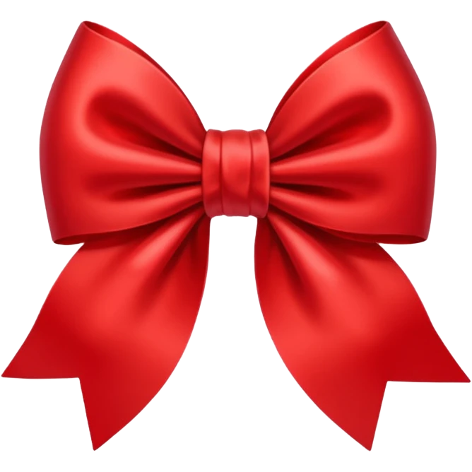 Red pookie bow emoji
