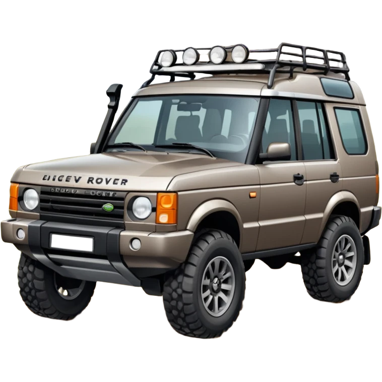 Grey-brown Land Rover Discovery emoji