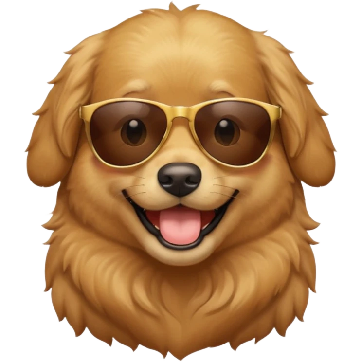 Dog wearing sunglasses  emoji