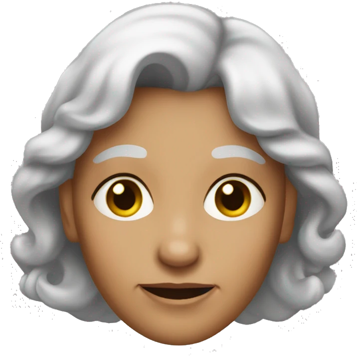 an old women with young skin emoji