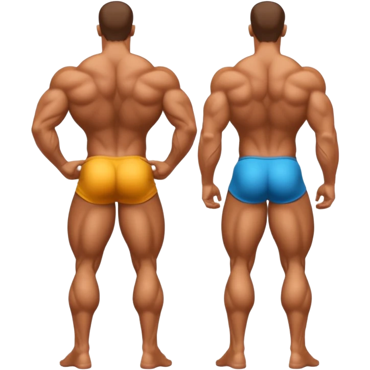 Glutes of bodybuilder emoji