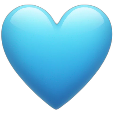 Blue heart emoji