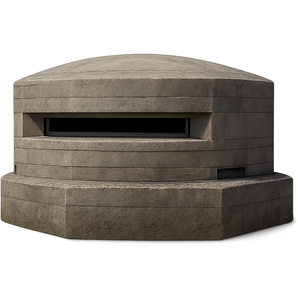 A realistic military pillbox with detailed textures and a modern design. emoji