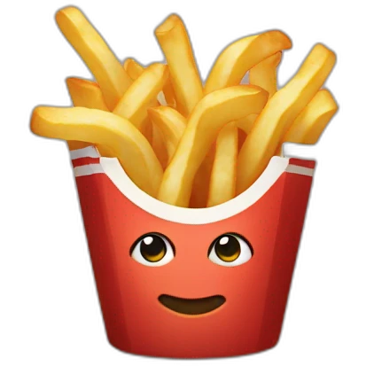 Des frites qui joue emoji