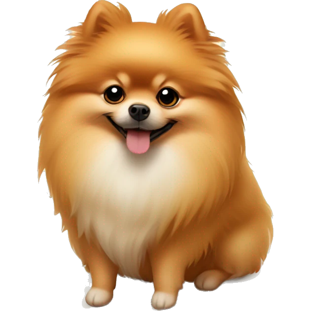 autumn cozy Pomeranian spitz  emoji