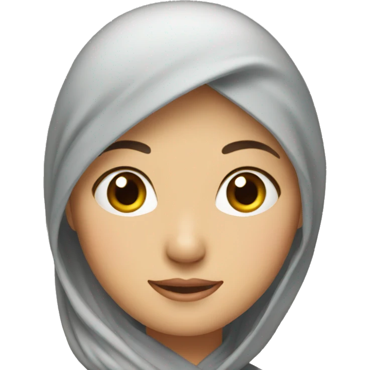 asian lady in head scarf emoji