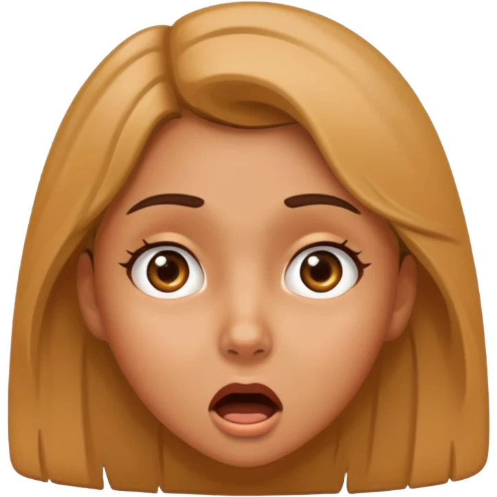 دختری که تعجب کرده emoji