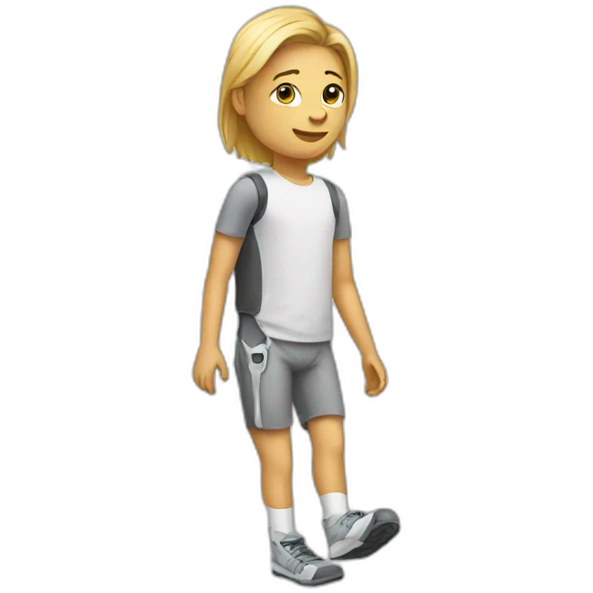 Person with prosthetic leg  emoji