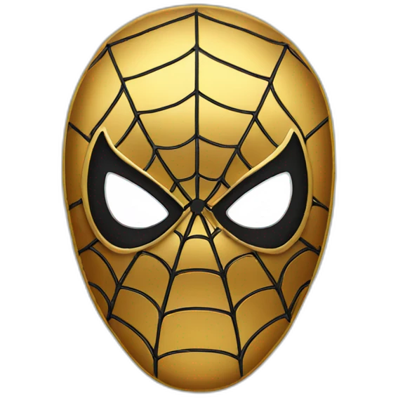 gold spiderman emoji emoji
