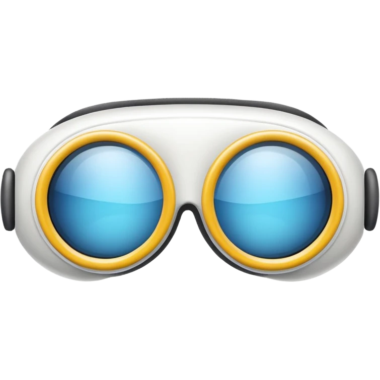 Apple futuristic vr headset vision pro goggles emoji