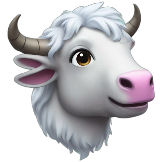 Buffalo unicorn emoji