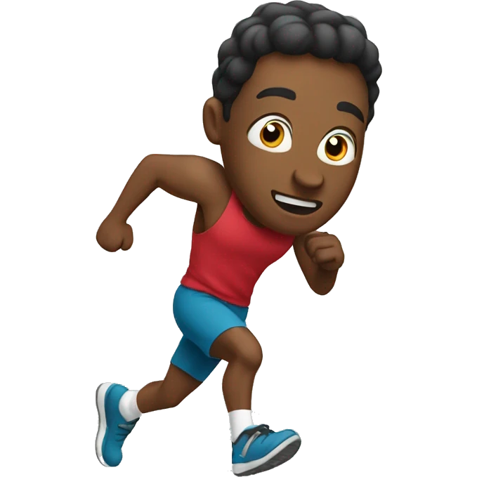 Running hard up emoji
