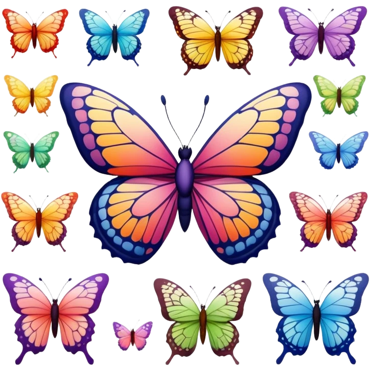 butterflies emoji