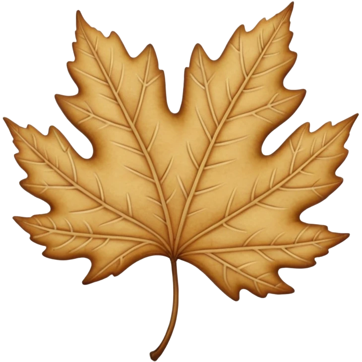 beige fall leaf emoji