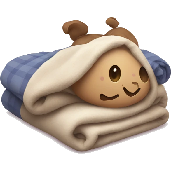 Cute cozy blanket emoji