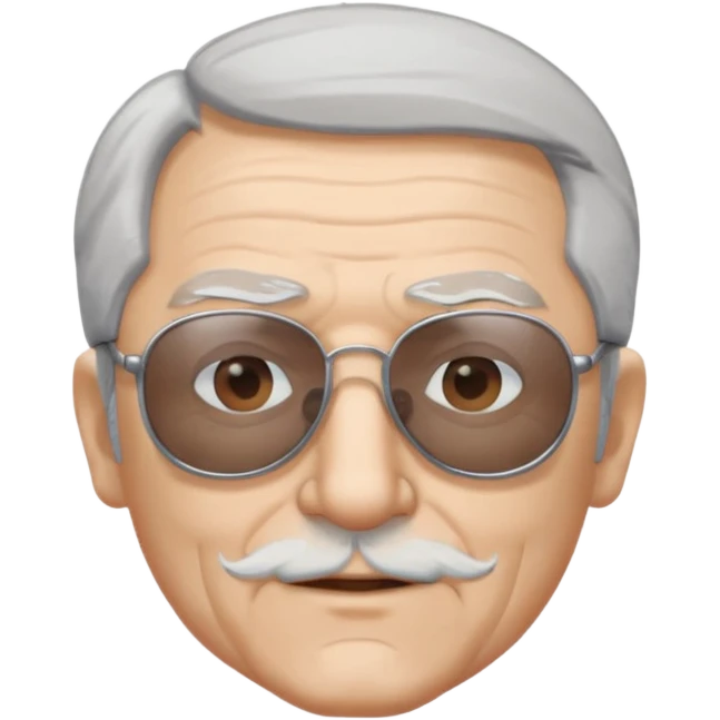 old man white neutral face with sunglasses emoji